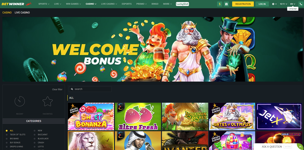 Betwinner Website Design